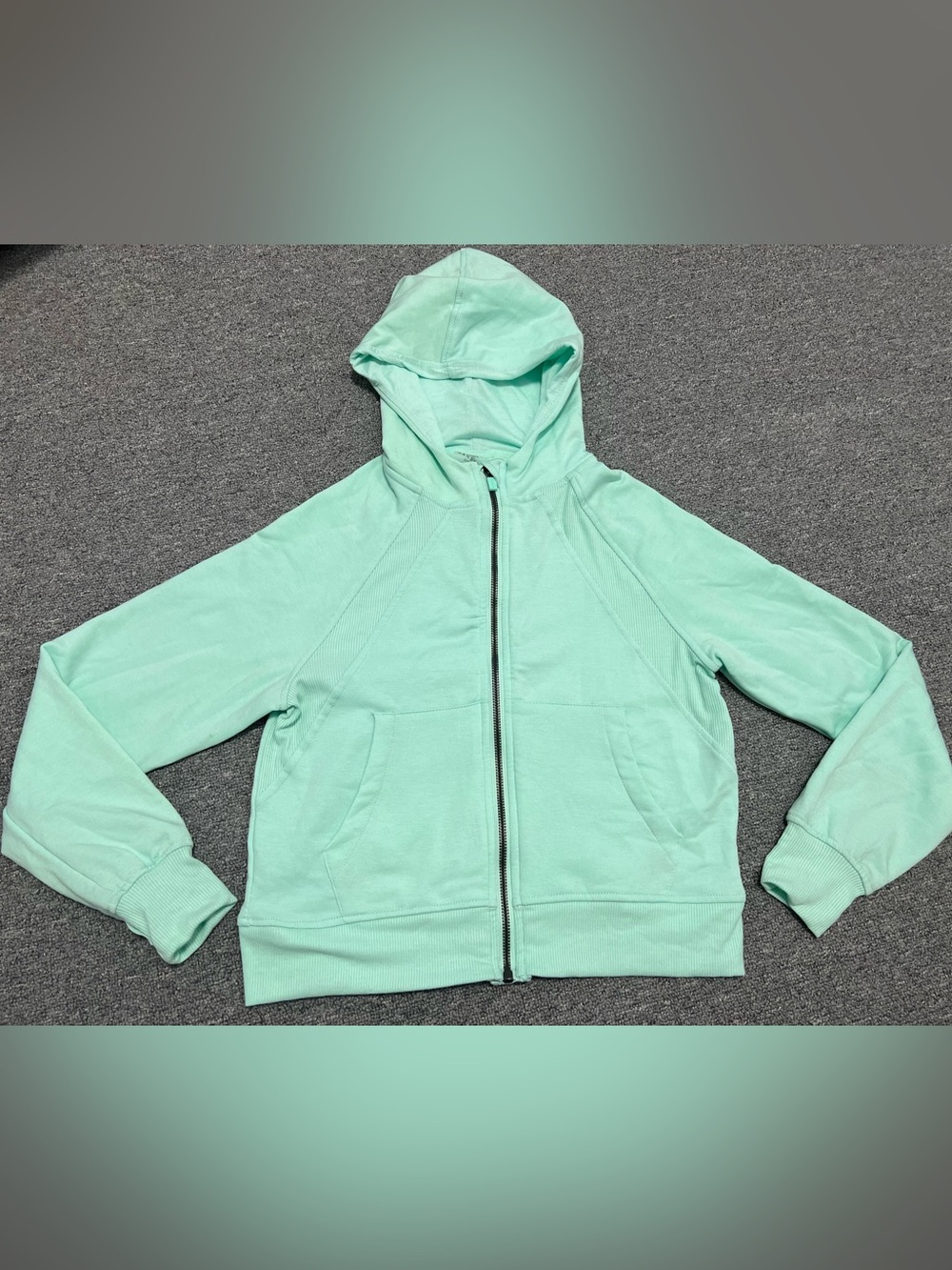 Danskin Kids' Mint Green Zip-Up Hoodie Jacket 10-12T